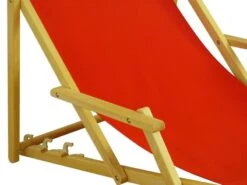 Liegestuhl Rot Fußablage Kissen Deckchair Klappbar Sonnenliege Holz Gartenliege 10-308 N F KH -Erst-Holz 0047d70b 0198 44bc 89fc 4aba6e2912d3