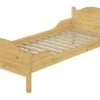 Massivholz Bett 100x200 Rollrost Kieferbett Natur Einzelbett Jugendbett Futonbett 60.30-10FL
