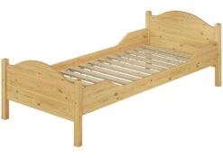Massivholz Bett 100x200 Rollrost Kieferbett Natur Einzelbett Jugendbett Futonbett 60.30-10FL