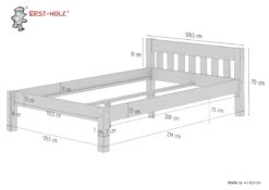 Einzelbett Massivholzbett Kiefer Natur 120x200 Futonbett Ohne Rollrost 60.38-12 OR 12 Einzelbett Massivholzbett Kiefer Natur 120x200 Futonbett Ohne Rollrost 60.38-12 OR -Erst-Holz 05c165dd d490 402f b941 e42c18d791e1