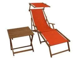 Relaxliege Rot Gartenliege Strandliege Fußteil Sonnendach Tisch Gartenmöbel 10-308 N F S T -Erst-Holz 06b70179 c2a2 4ef9 994e 257c4b61a4d1