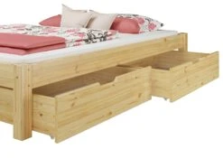Doppelbett Kingsizebett 180x200 Massivholz Kieferbett Natur Futonbett Mit Rollrost 60.38-18 -Erst-Holz 099eb5af b2b8 4a21 b822 ca6999f40245