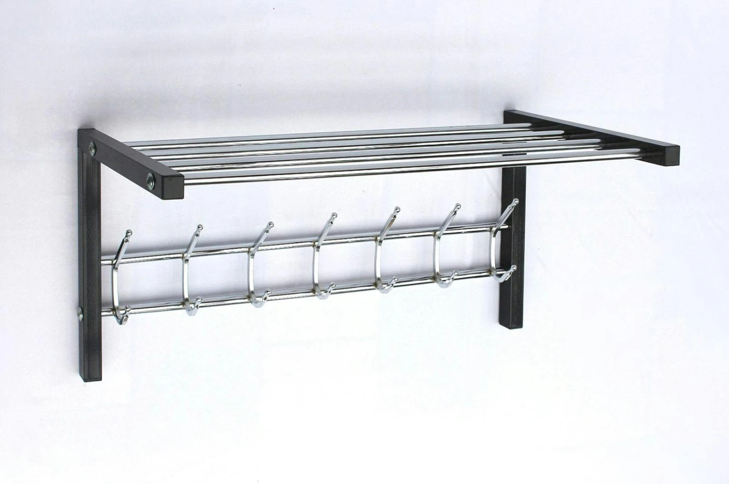 Breite Wand-Garderobe Kiefer Massiv Als Flurgarderobe Oder Kleiderhaken Mit Hutablage 90.80-10 3 Breite Wand-Garderobe Kiefer Massiv Als Flurgarderobe Oder Kleiderhaken Mit Hutablage 90.80-10 – Bild 3