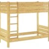 Etagenbett Kiefer-Massivholz 100x200 Stockbett Teilbar Ohne Rollrost Hochbett 60.16-10T100oR