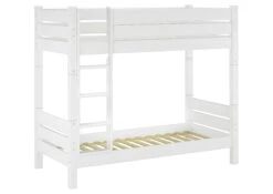 Hochbett Mit Überlänge 80x220 Etagenbett Kiefer Weiß Nische 100cm Mit 2 Rollroste 60.16-08-220W -Erst-Holz 15bf139d 4cef 4b7c b8dc f440b45cf7bb 2