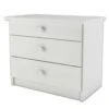 90.20-K4 W Nachtkonsole Weiß Für Erhöhte Seniorenbetten Mit 3 Schubläden