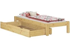 Einzelbett Kiefer Natur 100x200 Massivholzbett Futonbett Jugendbett Ohne Zubehör 60.35-10 OR -Erst-Holz 2022536d 0eb6 48f2 831b 64721d58ff10