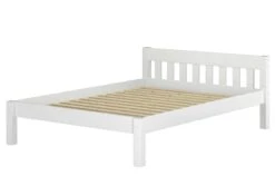 Futonbett Weiß Einzelbett 120x200 Kieferbett Massivholz Bettgestell Mit Rollrost 60.38-12 W