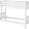Schönes Stockbett Kiefer Massivholz Weiß 90x200cm Etagenbett Kinderzimmer 60.06-09WoR