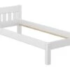 Jugendbett Kiefer Weiß 90x200 Massivholzbett Futonbett Einzelbett Ohne Zubehör 60.38-09 W OR