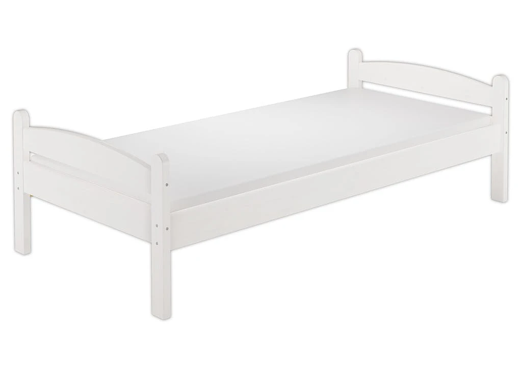 Kieferbett Massiv Weiß Einzelbett 100x200 Futonbett Jugendbett Singlebett Rollrost 60.32-10 W 2 Kieferbett Massiv Weiß Einzelbett 100x200 Futonbett Jugendbett Singlebett Rollrost 60.32-10 W – Bild 2