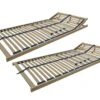 70.32-08 FV DP Federholzrahmen Lattenrost 80x200 Cm Kopfteil Verstellbar Doppelpack