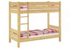 Stockbett Massiv 90x200 Hochbett Kiefer Natur Nische 100 Teilbar Ohne Rollroste 60.16-09T100oR -Erst-Holz 35bfb70e 1efa 40aa 8311 ece2bfa55315