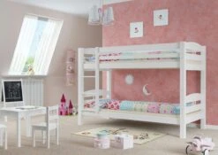 Etagenbett Kinderstockbett Kiefer Weiß 90x200 Bettkästen Rollrost Hohes Bett 60.10-09WS2 -Erst-Holz 457b408f 80c6 44ba aae9 9a259ed0df88 1