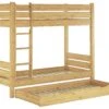 Etagenbett Kiefer Massiv 90x200 Stockbett Teilbar Rollrost Gästebettkasten 60.16-09T80S7