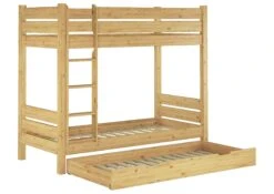 Etagenbett Kiefer Massiv 90x200 Stockbett Teilbar Rollrost Gästebettkasten 60.16-09T80S7