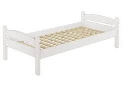 Stabiles Bettgestell Kiefer Massiv Weiß 100x200 Einzelbett Futonbett Ohne Rollrost 60.32-10 W OR -Erst-Holz 49495970 f1fa 41bc ac0c e9957075e2db 1