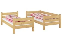 Etagenbett Kiefer-Massivholz 100x200 Stockbett Teilbar Ohne Rollrost Hochbett 60.16-10T100oR -Erst-Holz 4d157cb9 5707 44c4 a181 680dc362bb23