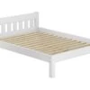 Futonbett Doppelbett 140x200 Doppelbett Massivholzbett Weiß Kiefer Rollrost 60.38-14 W