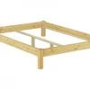Bettgestell Kiefer Natur Doppelbett 140x200 Futon Massivholzbett Ohne Rollrost 60.35-14 OR