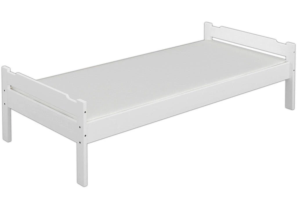Einzelbett Kiefer Weiß 90x200 Futon Jugendbett Bettgestell Matratze Rollrost 60.38-09WFLM 3 Einzelbett Kiefer Weiß 90x200 Futon Jugendbett Bettgestell Matratze Rollrost 60.38-09WFLM – Bild 3