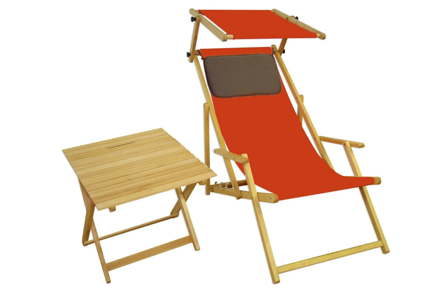 Strandliege Grün Gartenliege Deckchair Sonnendach Tisch Liegestuhl Buche Gartenstuhl 10-304NST 5 Strandliege Grün Gartenliege Deckchair Sonnendach Tisch Liegestuhl Buche Gartenstuhl 10-304NST – Bild 5