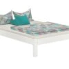Weißes Bettgestell Kiefer Doppelbett 140x200 Massivholzbett Mit Matratze Und Rollrost 60.35-14 W M