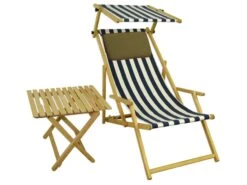 Liegestuhl Terracotta Gartenliege Strandliege Sonnendach Tisch Kissen Buche Hell 10-309NSTKH -Erst-Holz 94dcf3ed d953 48c5 9c26 73e472fb748d 1