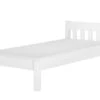 Einzelbett Kiefer Weiß 90x200 Futon Jugendbett Bettgestell Matratze Rollrost 60.38-09WFLM