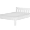 Einzelbett Massivholzbett Kiefer Weiß 120x200 Jugendbett Futonbett Rollrost Matratze 60.38-12 W M