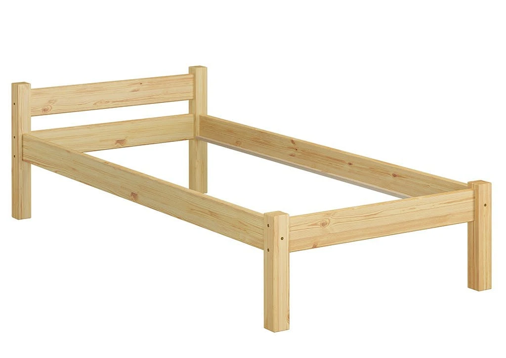 Einzelbett Kiefer Natur 90x200 Massivholz-Bettgestell Ohne Rollrost Jugendbett 60.36-09 OR 1 Einzelbett Kiefer Natur 90x200 Massivholz-Bettgestell Ohne Rollrost Jugendbett 60.36-09 OR