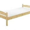 Massivholzbett Einzelbett 90x200 Jugendbett Futonbett Rollrost Matratze Kiefer Natur 60.32-09 M
