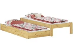 Einzelbett Futonbett 90x200 Kiefer Natur Massivholz-Jugendbett Singlebett Rollrost 60.35-09 -Erst-Holz d7049242 550d 4725 8b1c ef9b1c57c8e4