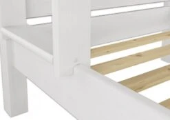 Hochbett Mit Überlänge 80x220 Etagenbett Kiefer Weiß Nische 100cm Mit 2 Rollroste 60.16-08-220W -Erst-Holz d972d172 c5b3 432f 8a1f 333a36297561