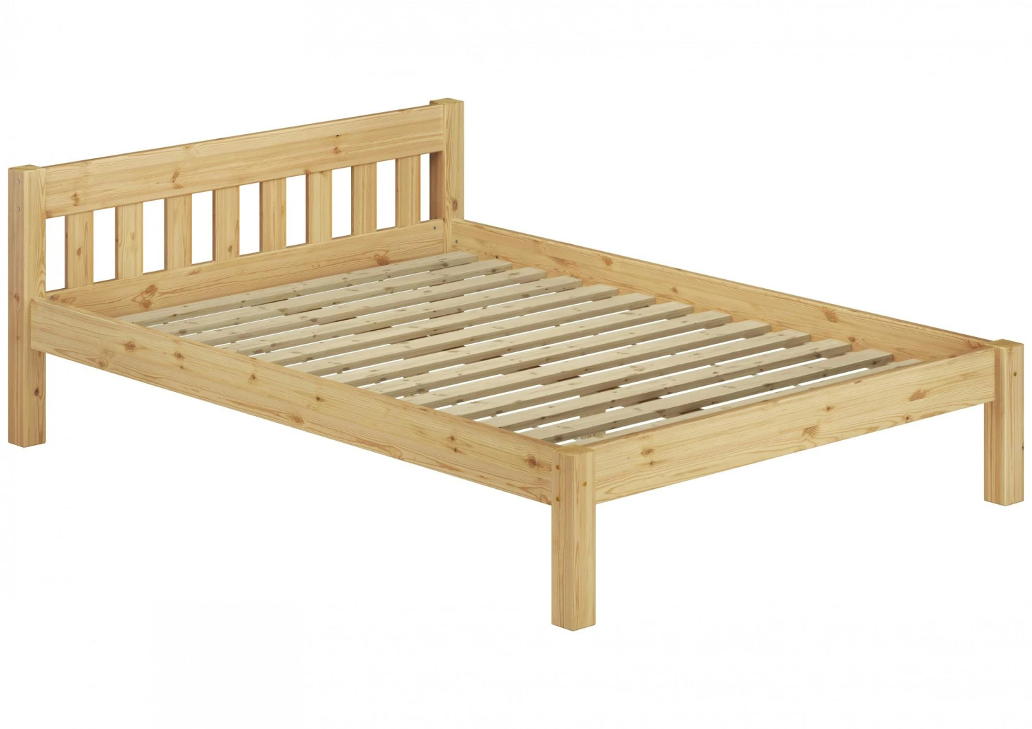 Doppelbett Ehebett Jugendbett Kiefer Massiv 160x200 Matratze Rollrost Bettgestell 60.38-16 M 3 Doppelbett Ehebett Jugendbett Kiefer Massiv 160x200 Matratze Rollrost Bettgestell 60.38-16 M – Bild 3
