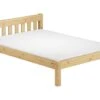 Futonbett Einzelbett Massivholzbett 120x200 Kieferbett Natur Rollrost Matratze 60.38-12 M