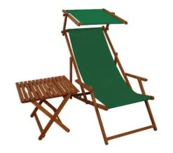 Gartenliege Rot-weiß Strandliege Sonnenliege Holz Relaxliege Sonnendach Strandstuhl 10-314 S -Erst-Holz e700fe6a 6d9a 4aa2 be21 5529e01ea262