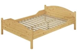 Kieferbett Natur Doppelbett 140x200 Futonbett Bett Breit Massivholzbett Rollrost 60.37-14 -Erst-Holz ed380c78 2eba 4b2c aa4e c1c41254ff85