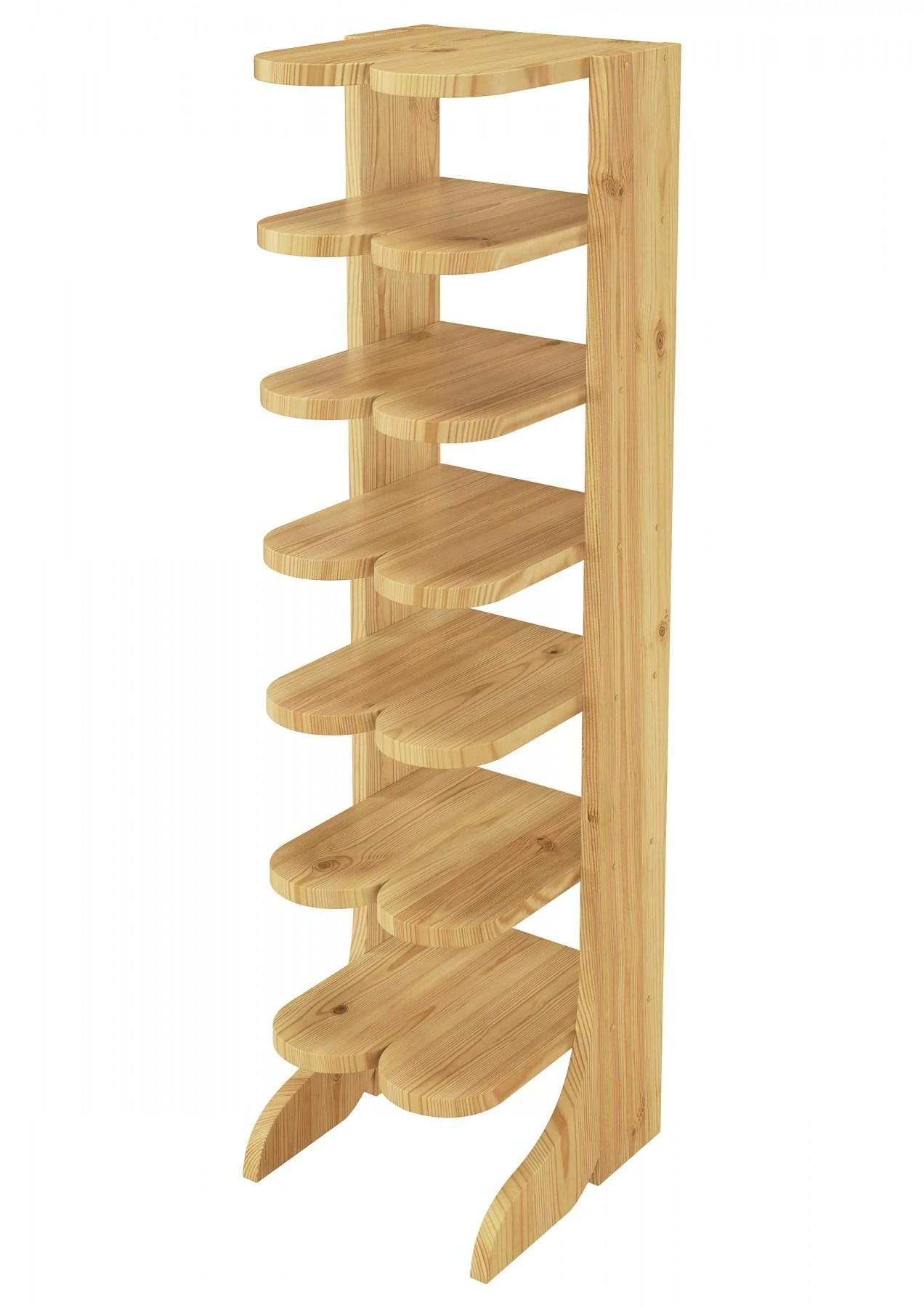 Breite Wand-Garderobe Kiefer Massiv Als Flurgarderobe Oder Kleiderhaken Mit Hutablage 90.80-10 4 Breite Wand-Garderobe Kiefer Massiv Als Flurgarderobe Oder Kleiderhaken Mit Hutablage 90.80-10 – Bild 4