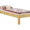 Kieferbett Natur Massivholz 100x200 Einzelbett Jugendbett Futonbett Rollrost Matratze 60.35-10FLM
